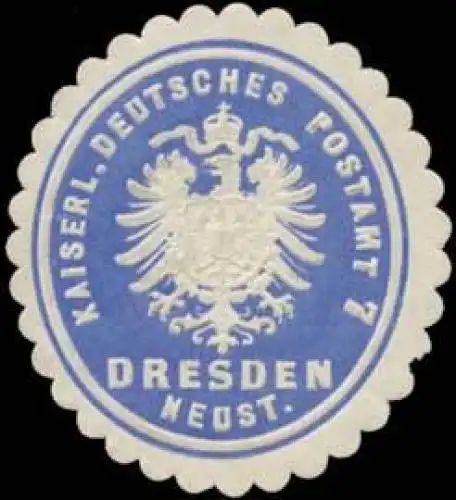 K. Deutsches Postamt 7 Dresden Neustadt