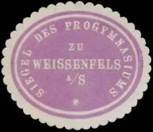 Siegel des Progymnasiums zu Weissenfels