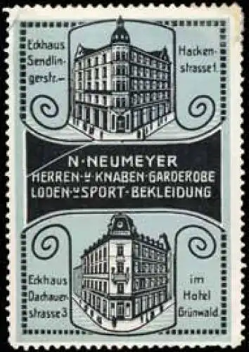 Herren- und Knaben-Garderobe-Loden- und Sport-Bekleidung