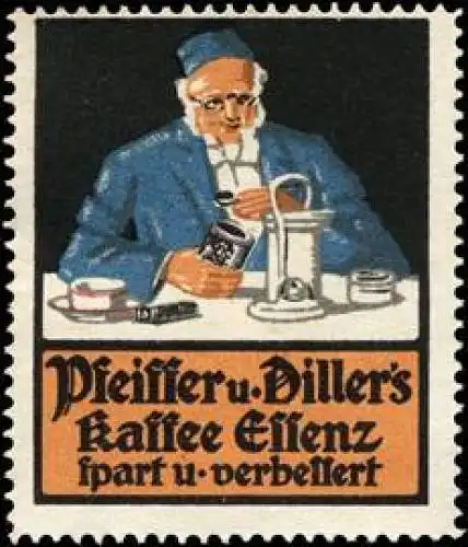 Pfeiffer und Dillers Kaffee Essenz spart und verbessert