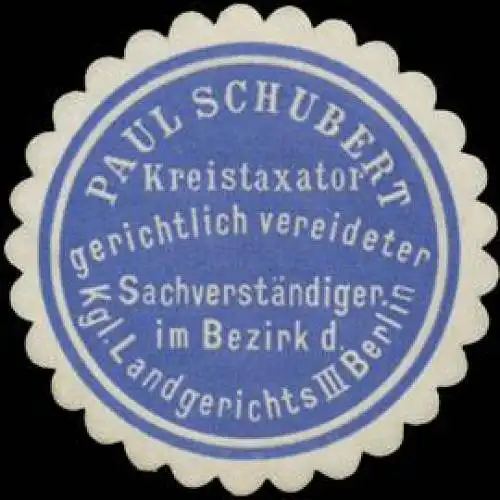 Paul Schubert Kreistaxator