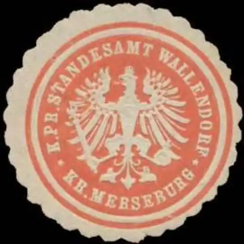K.Pr. Standesamt Wallendorf