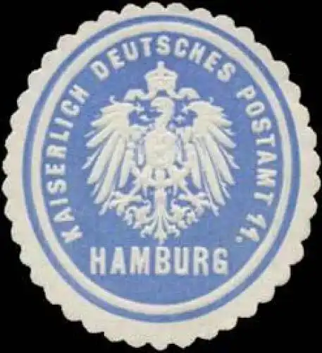 K. Deutsches Postamt 11. Hamburg