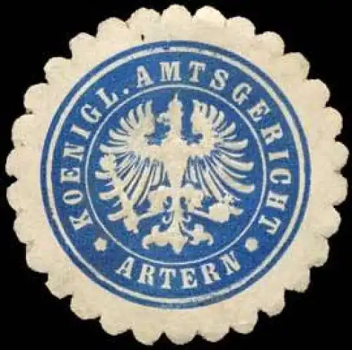 Koenigl. Amtsgericht Artern