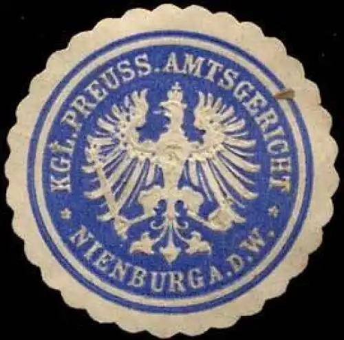 Kgl. Preuss. Amtsgericht Nienburg a. d. W