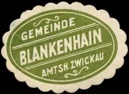 Gemeinde Blankenhain - Amtsh. Zwickau