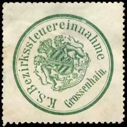 K.S. Bezirkssteuereinnahme Grossenhain