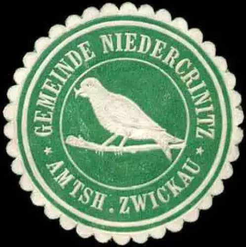 Gemeinde Niedercrinitz - Amtshauptmannschaft Zwickau
