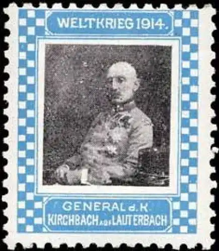 General der Kavallerie Kirchbach auf Lauterbach