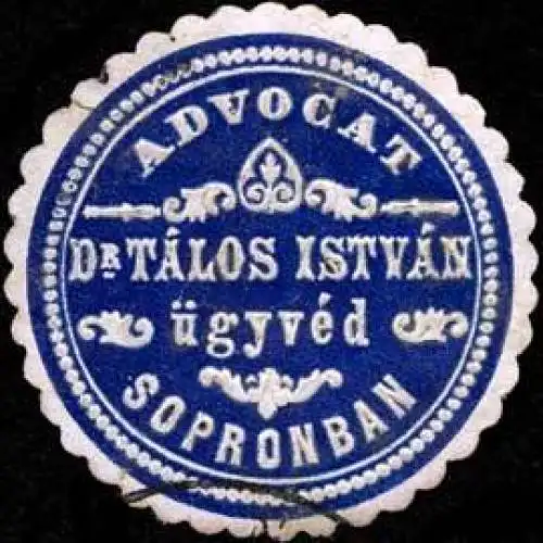 Advocat Dr. Talos Istvan - Sopronban