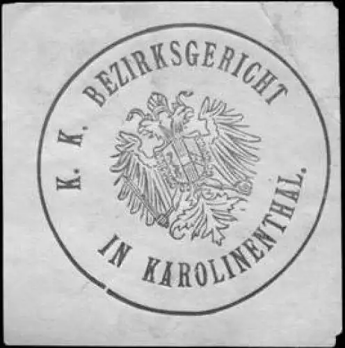 K.K. Bezirksgericht in Karolinenthal