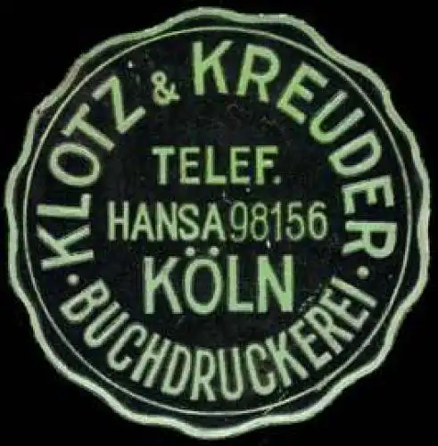 Buchdruckerei Klotz & Kreuder - KÃ¶ln