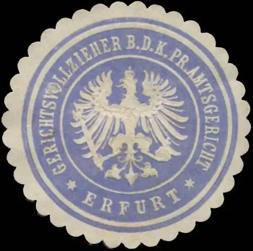 Gerichtsvollzieher b.d. K.Pr. Amtsgericht Erfurt