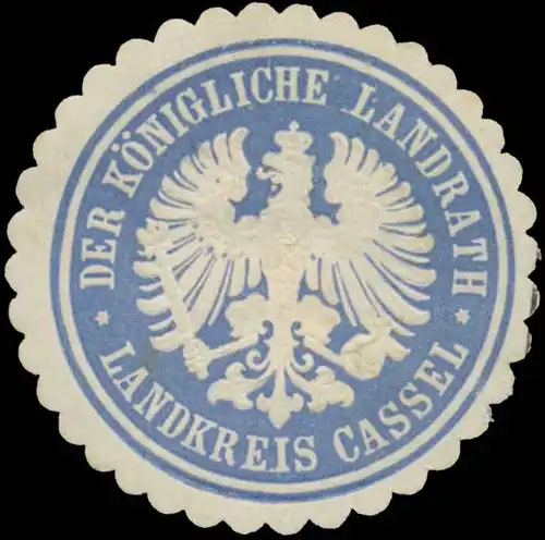 Der K. Landrath Landkreis Kassel