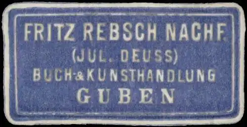 Buchkunsthandlung Fritz Rebsch Nachf