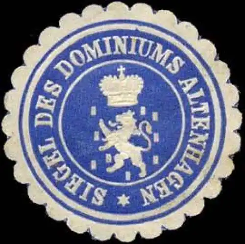 Siegel des Dominiums Altenhagen
