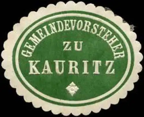 Gemeindevorsteher zu Kauritz