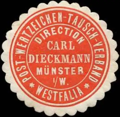 Westfalia Post-Wertzeichen-Tausch-Verband - Direction Carl Dieckmann