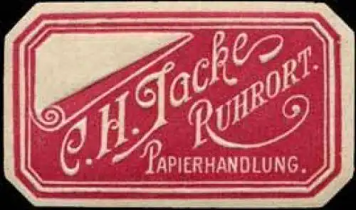 Papierhandlung C.H. Jacke - Ruhrort