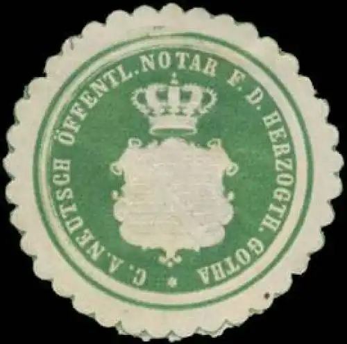C. A. Neutsch Notar f.d. Herzogth. Gotha