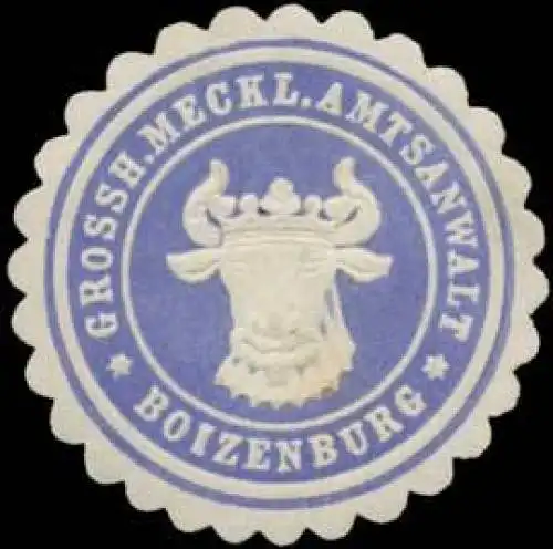 Grossh. Meckl. Amtsanwalt Boizenburg