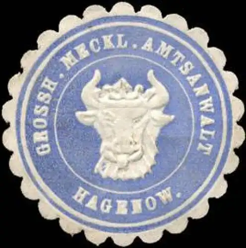 Grossherzoglich Mecklenburgische Amtsanwalt - Hagenow