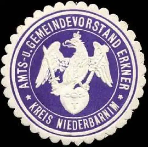 Amts- und Gemeindevorstand Erkner - Kreis Niederbarnim