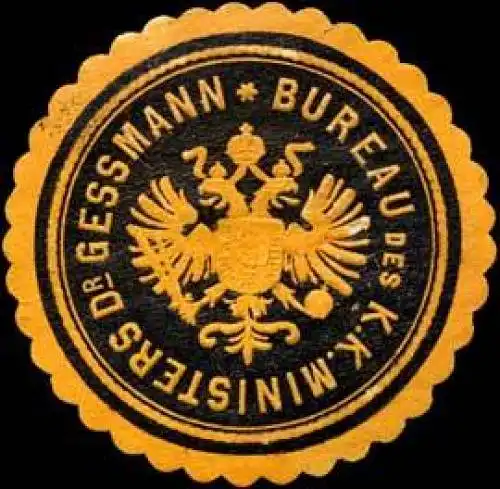 Bureau de k.k. Ministers Dr. Albert Gessmann