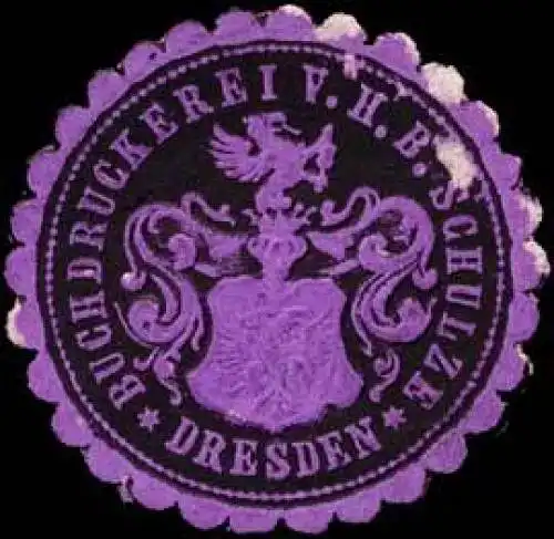 Buchdruckerei von H. B. Schulze - Dresden