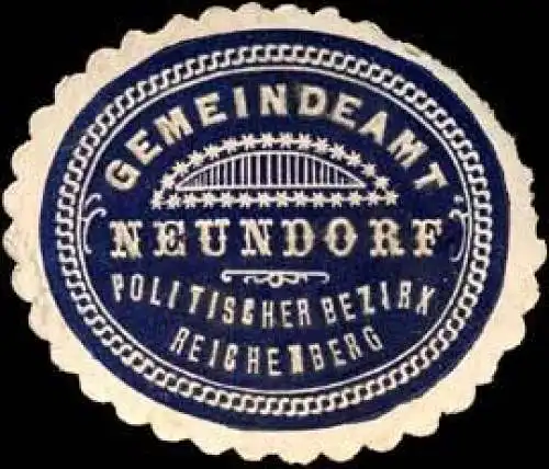 Gemeindeamt Neundorf politischer Bezirk Reichenberg