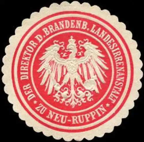 Der Direktor der Brandenburgischen Landesirrenanstalt zu Neu - Ruppin