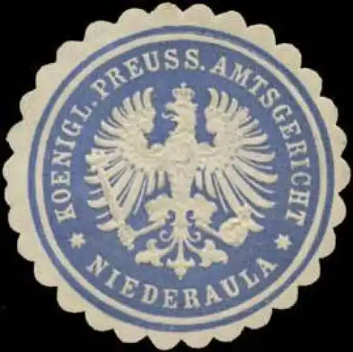 Koenigl. Preuss. Amtsgericht Niederaula