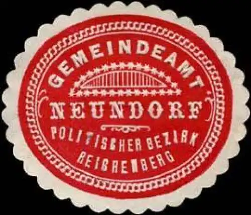 Gemeindeamt Neundorf politischer Bezirk Reichenberg