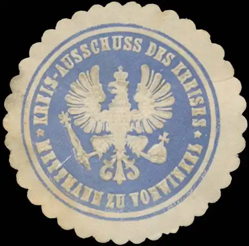 Kreis-Ausschuss des Kreises Mettmann zu Vohwinkel