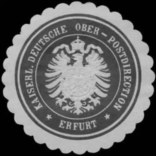 K. Deutsche Ober-Postdirection Erfurt