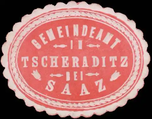 Gemeindeamt in Tscheraditz bei Saaz