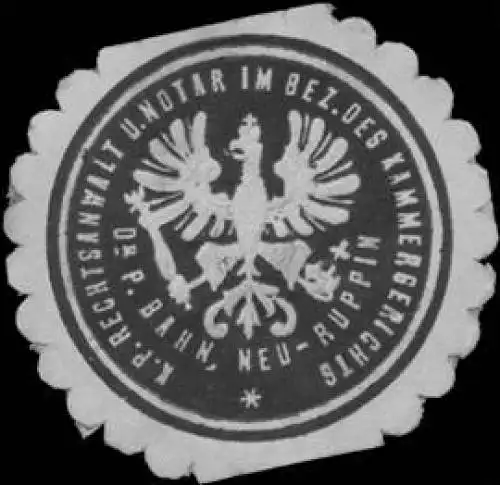 Dr. P. Bahn K.Pr. Rechtsanwalt & Notar im Bezirk des Kammergerichts