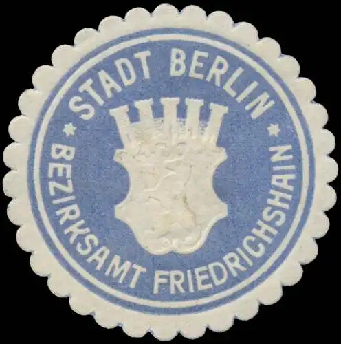 Bezirksamt Friedrichshain Stadt Berlin