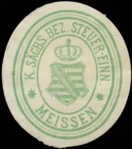 K.S. Bez. Steuer-Einnahme Meissen