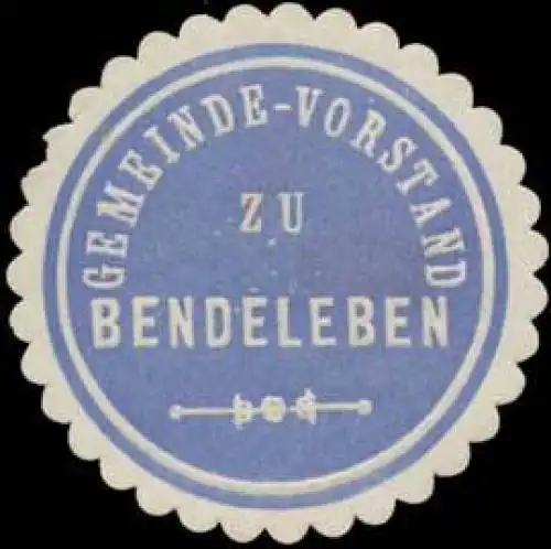 Gemeinde-Vorstand zu Bendeleben