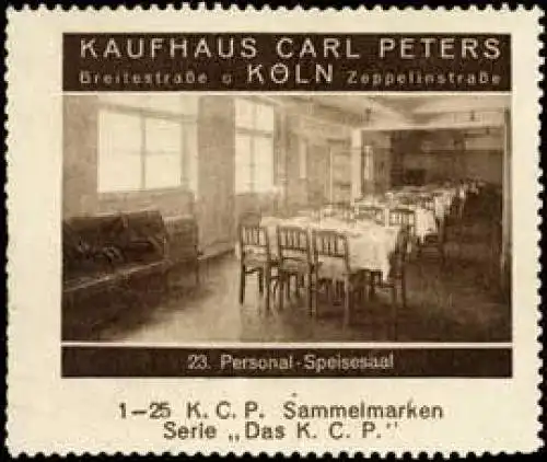 23. Personal - Speisesaal