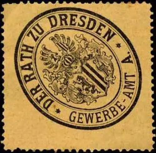 Der Rath zu Dresden Gewerbe-Amt A