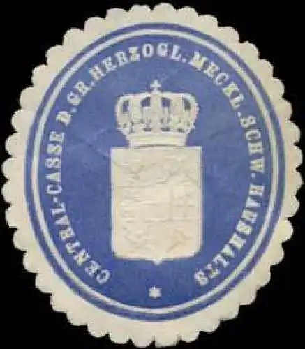 Central-Casse beim Gr. Herzogl. Mecklenb. Schw. Haushalts