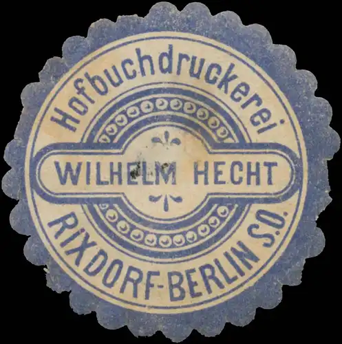 Hofbuchdruckerei Wilhelm Hecht