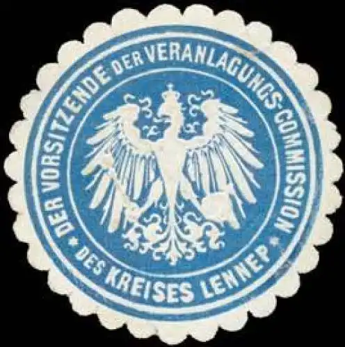 Der Vorsitzende der Veranlagungs-Commission des Kreises Lennep