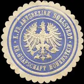 K. Pr. Amtsbezirk Sollstedt-Kreis Grafschaft Hohenstein