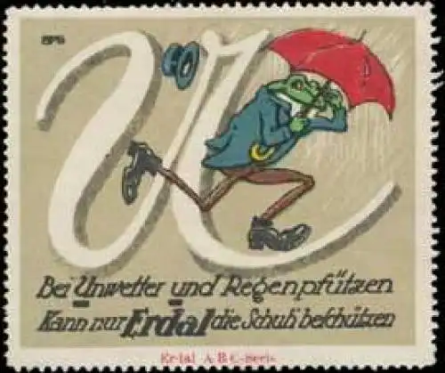 Erdal Frosch Buchstabe U
