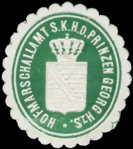 Hofmarschallamt s.K.H. d. Prinzen Georg H.z.S