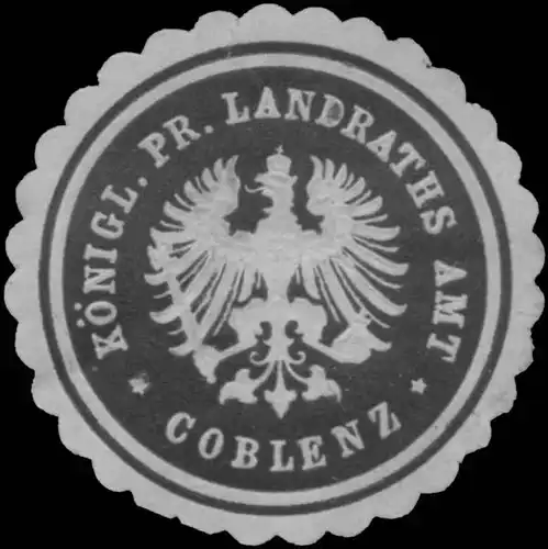 K.Pr. Landrathsamt Koblenz