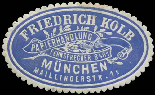 Papierhandlung Friedrich Kolb